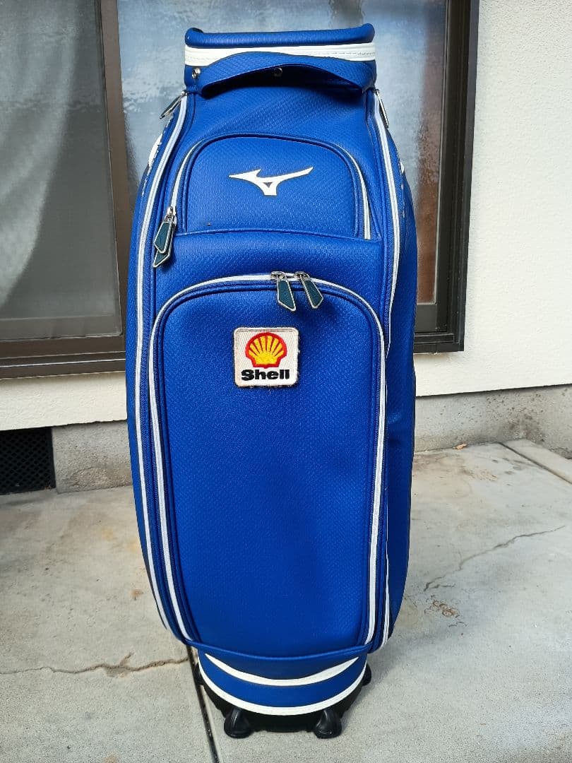 Mizuno キャディバッグ ツアーレプリカ　ホワイト/ブルー